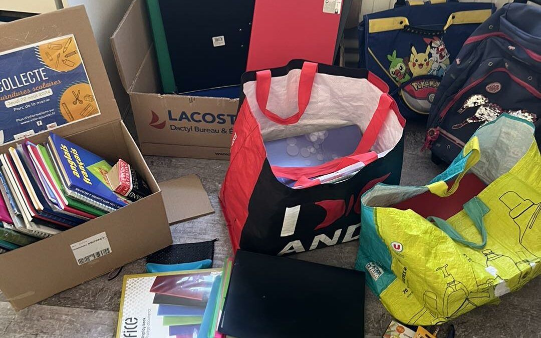 La collecte de fournitures scolaires continue